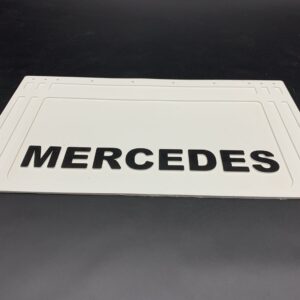 Бризковик з написом "MERCEDES" Тиснений білий (360Х640)