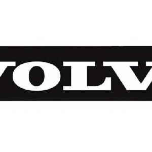 Бризковик на задній бампер з малюнком "VOLVO" Чорно-Білий (2400X350)