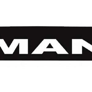 Бризковик на задній бампер з малюнком "MAN" Чорний (2400Х350)