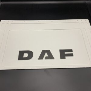 Бризковик на двосхиле колесо з об'ємним малюнком "DAF" Білий (360X640)