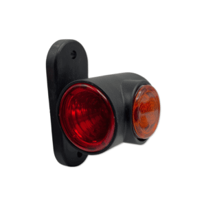 Габаритний ліхтар причепа Ріг триколірний 8 см LED 24v BAD