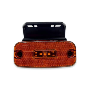 Бічний габаритний ліхтар на причеп Жовтий 24v LED з кронштейном