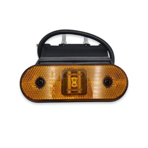 Бічний габаритний ліхтар з кронштейном Жовтий LED 24V