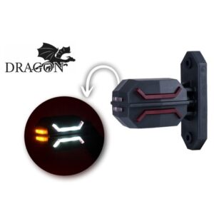 Габаритний ліхтар DRAGON LED 12-24v Міні триколірний HORPOL
