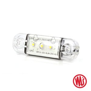 Ліхтар габаритний бічний 3 LED 12-24V Білий WAS
