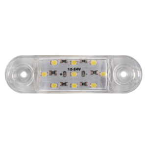 Ліхтарик габаритний світлодіодний 12-24 В білий овальний