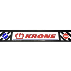 Бризковик гумовий на задній бампер тиснений KRONE 1 сорт 2400х350мм червоний шрифт