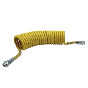 Шланг спіральний М22*1,5, 6.5 м поліамідний (PA) жовтий