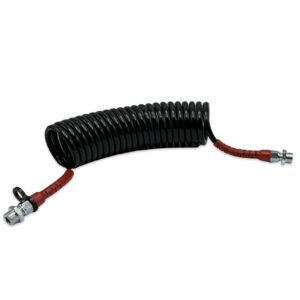 Шланг спіральний М22*1,5, 6.5 м поліамідний (PA) Чорно-червоний