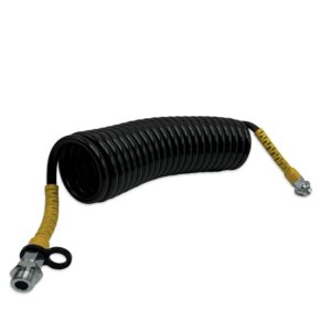 Шланг спіральний М22*1,5, 6.5 м поліамідний (PA) Чорно-жовтий