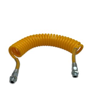 Шланг спиральний М22*1,5, 5.5 м поліуретановий (PU) жовтий