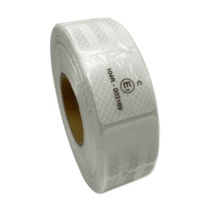 Стрічка світловідбивна для маркування кузова біла секторна (Е)