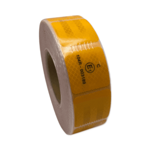 Стрічка світловідбивна для маркування кузова жовта секторная (Е)