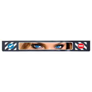 Бризковик на задній бампер універсальний "БЛАКИТНІ ОЧІ" Тиснений чорний 1 сорт (350X2400)