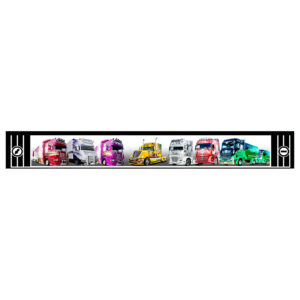 Бризковик на задній бампер універсальний "ВАНТАЖІВКИ" Тиснений 1 сорт (350Х2400)