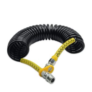 Шланг спіральний М22*1,5, 7м поліамідний (PA) Чорно-жовтий FERZE