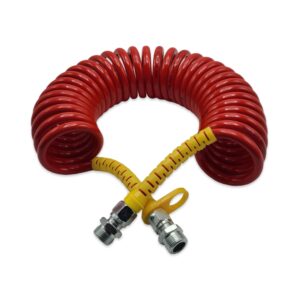 Шланг спіральний М22*1,5, 7м поліамідний (PA) Червоний FERZE