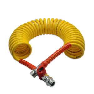 Шланг спіральний М22*1,5, 7м поліамідний (PA) Жовтий FERZE